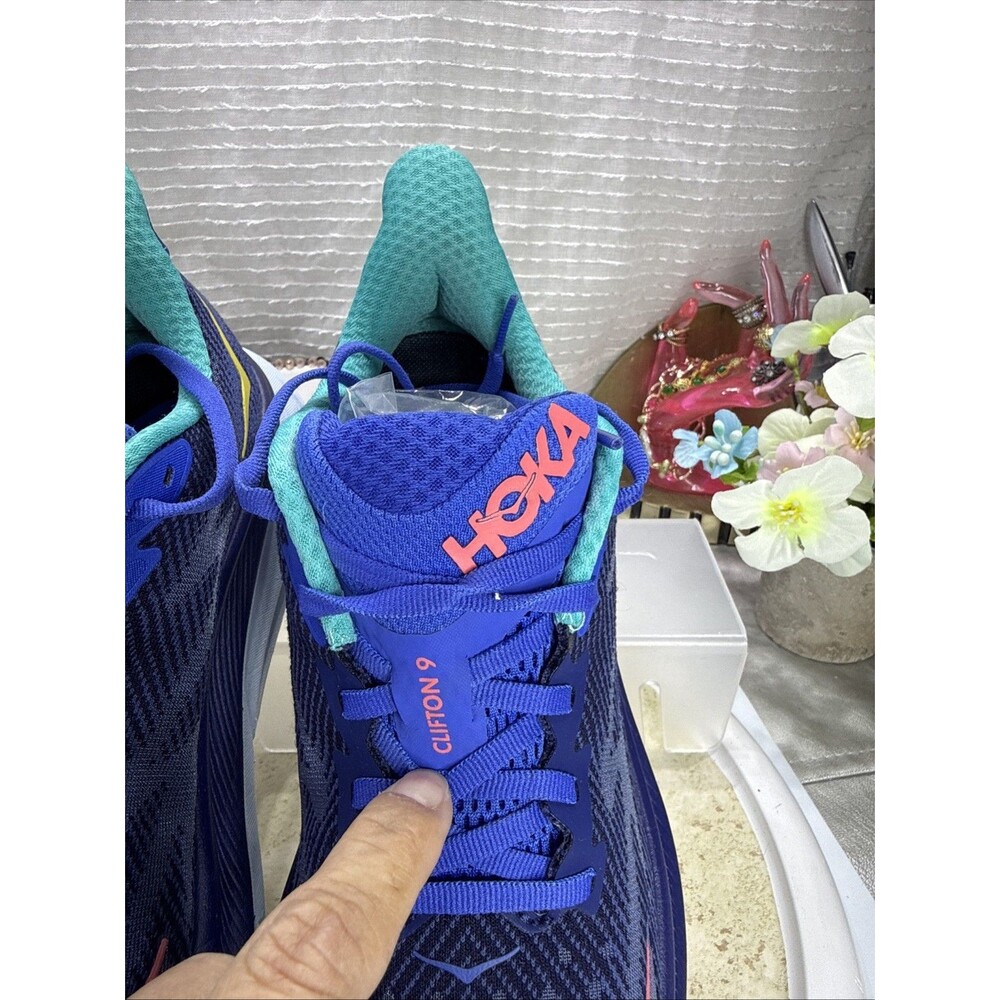 (B2) Hoka One One Women's Running Shoes, Size 8 B Clifton 9 1127896 BBCRM, Blue - Picture 3 of 15